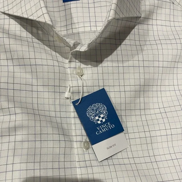 Vince Camuto Cutaway collar dress shirt Slim Fit Sz 15.5 34/35 - Picture 2 of 10